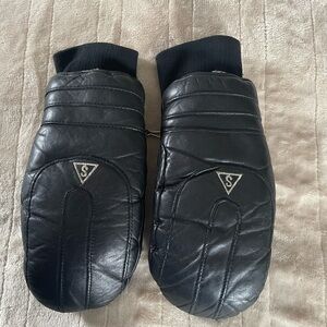 Vintage Men’s Saranac Leather Ski Mittens Small